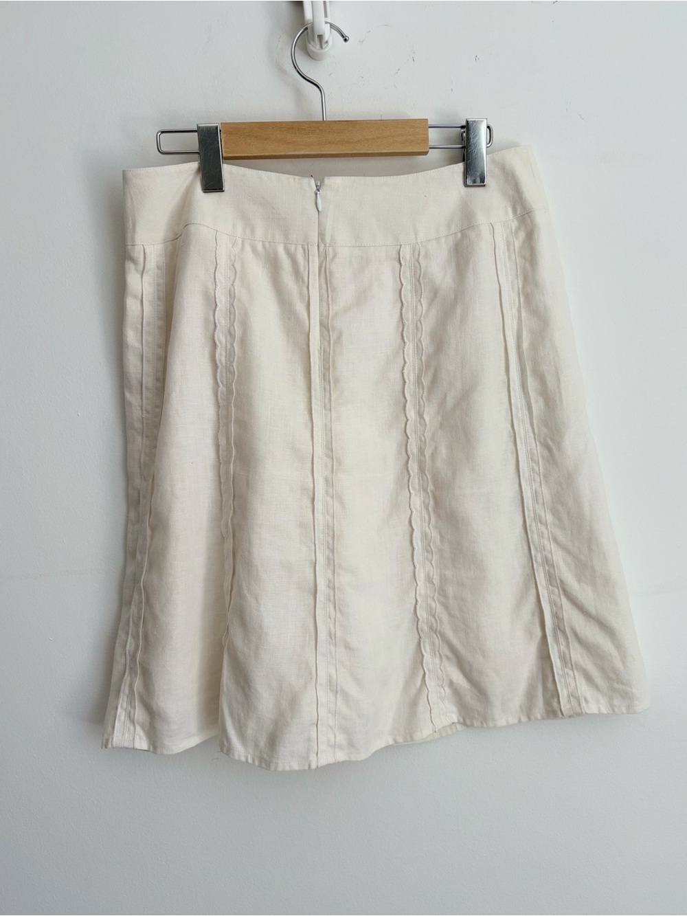 Ann Taylor Petites Linen Coastal Chic A-Line Skirt 6P - Picture 2 of 4